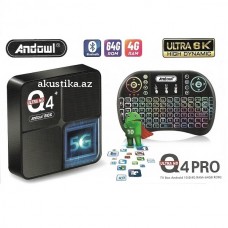 TV BOX Andowl Q4PRO ULTRA 6K WIFI 2,4 ГГц Y 5,0 ГГц 4 ГБ + 64 ГБ / Android 10