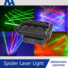 Led rgb spider laser moving head